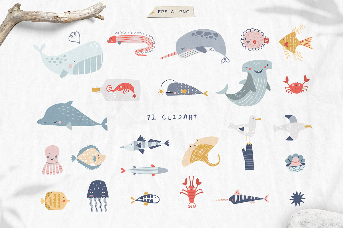 Ocean Life. Nautical Illustrations., an Animal Illustration by Lori Room (Photo 3 of 15)