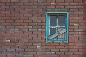 Brick wall with window featuring background, abstract, and wall