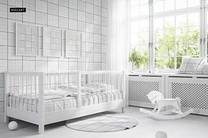 Kids Bedroom Mockup Set 1