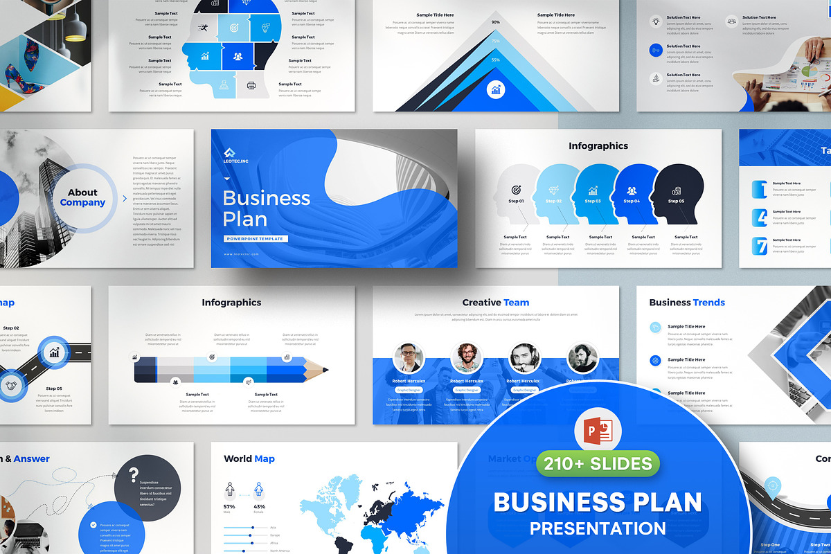 Business Plan PowerPoint Template, a Presentation Template by Orcshape Studio (Photo 1 of 29)