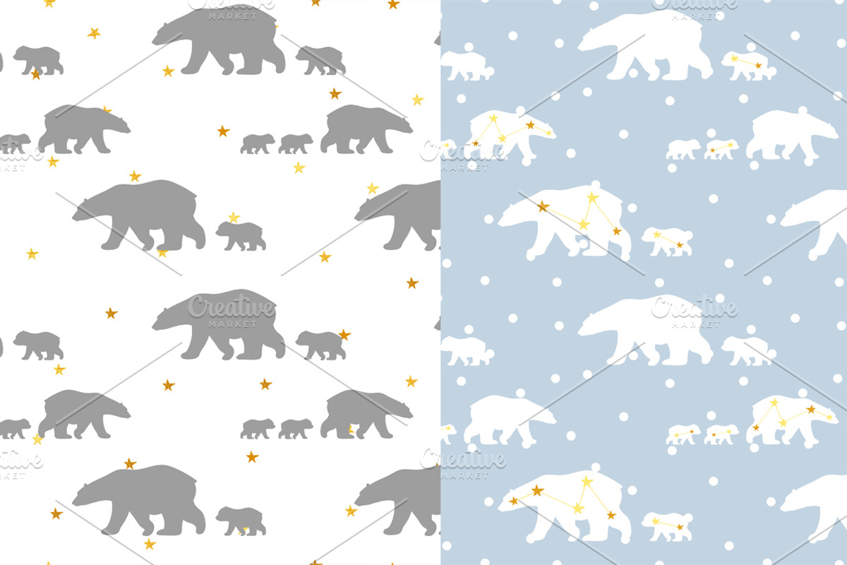 northern constellation bears, a Pattern Graphic by Vavavka (Photo 6 of 9)