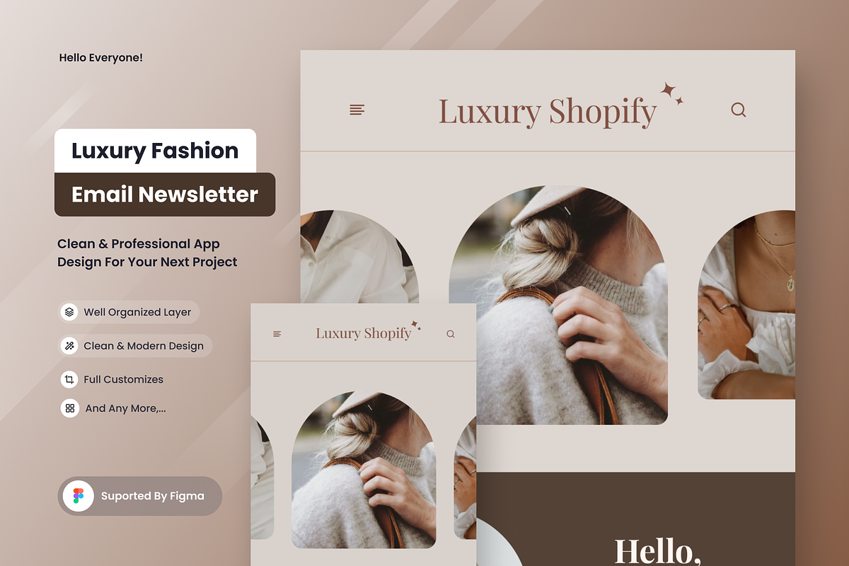 Fashion Promo Email Newsletter, a Templates & Theme by SquidPixey (Photo 1 of 6)