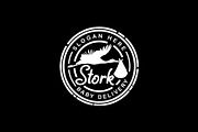 Stork Carrying New Born Baby Logo, a Branding & Logo Template by Atlantis X Nurman Arbai (Thumbnail 1 of 2)