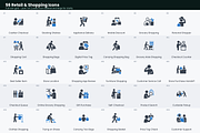 56 Retail & Shopping Icons, a Duotone Icon by Symbolic Language (Thumbnail 2 of 4)