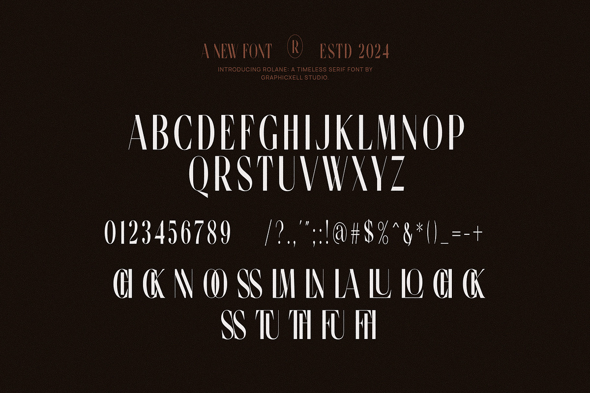 Rolane Elegant Serif Font Typeface, a Serif Font by Graphicxell (Photo 6 of 6)