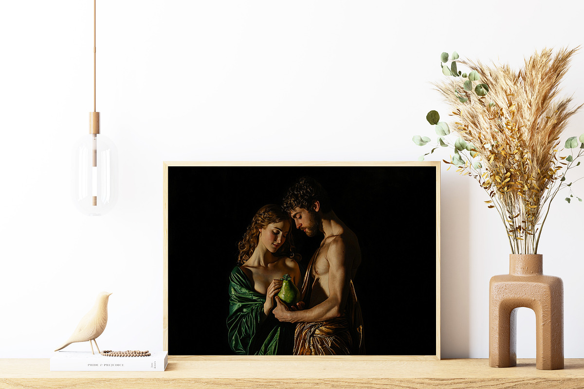 Adam & Eve with Forbidden Fruit Art, a Person Photo by PrintablesByFranklyn (Photo 3 of 8)