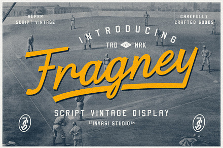 Fragney - Athletic Script, a Script Font by Invasi Studio