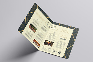 Art Deco Menu Templates