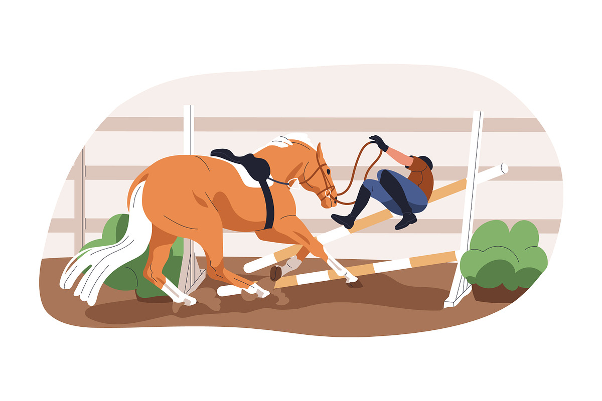 Naughty, disobedient horses training, an Animal Illustration by Good Studio (Photo 12 of 16)