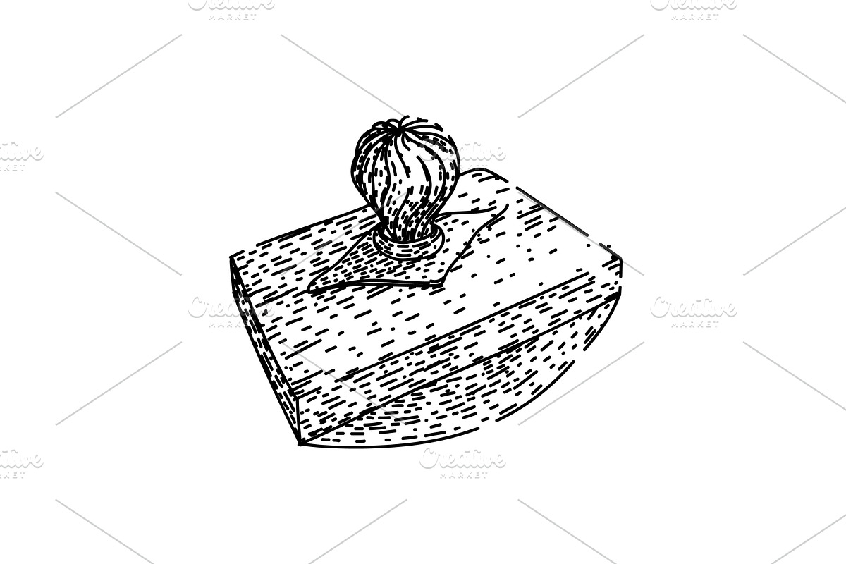 vintage ink blotter sketch hand, an Illustration by pikepicture