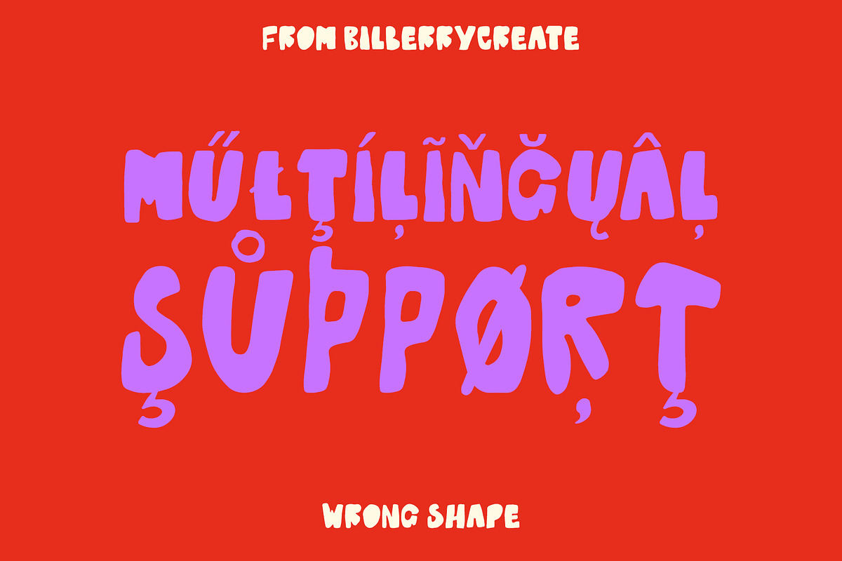 WRONG SHAPE UGLY FONT, a Handwritten Font by BilberryCreates (Photo 13 of 13)