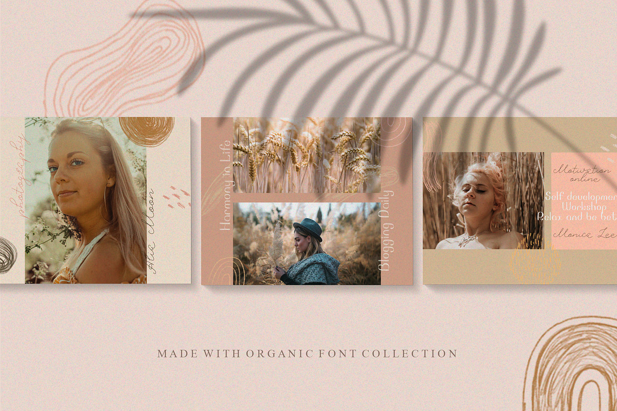 Organic font collection preview 4