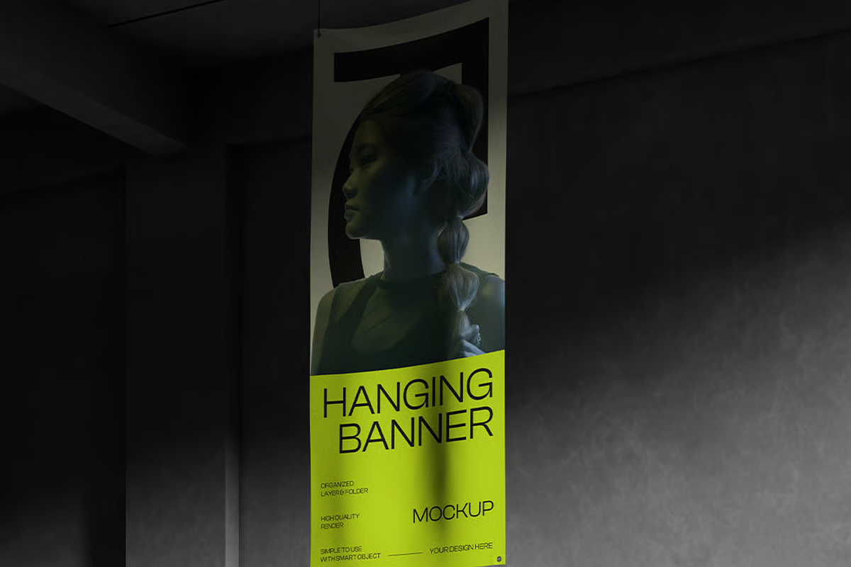Banner Mockup - Hanging Wall Display, an Advertising Mockup by graphicsauce (Photo 4 of 4)