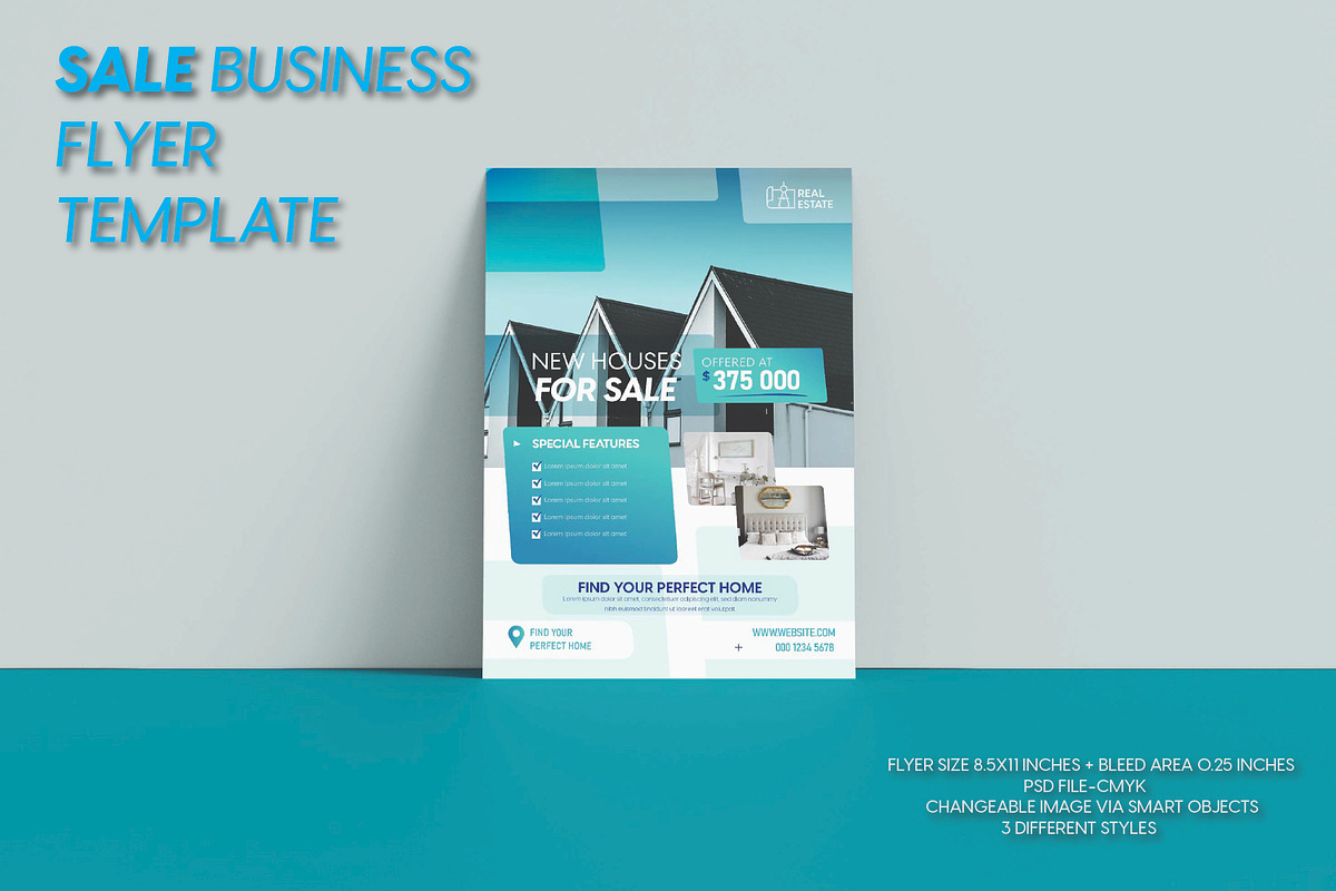 New house for sale flyer, a Flyer Template by Workhu (Photo 1 of 4)