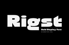 Rigst | Bold display font