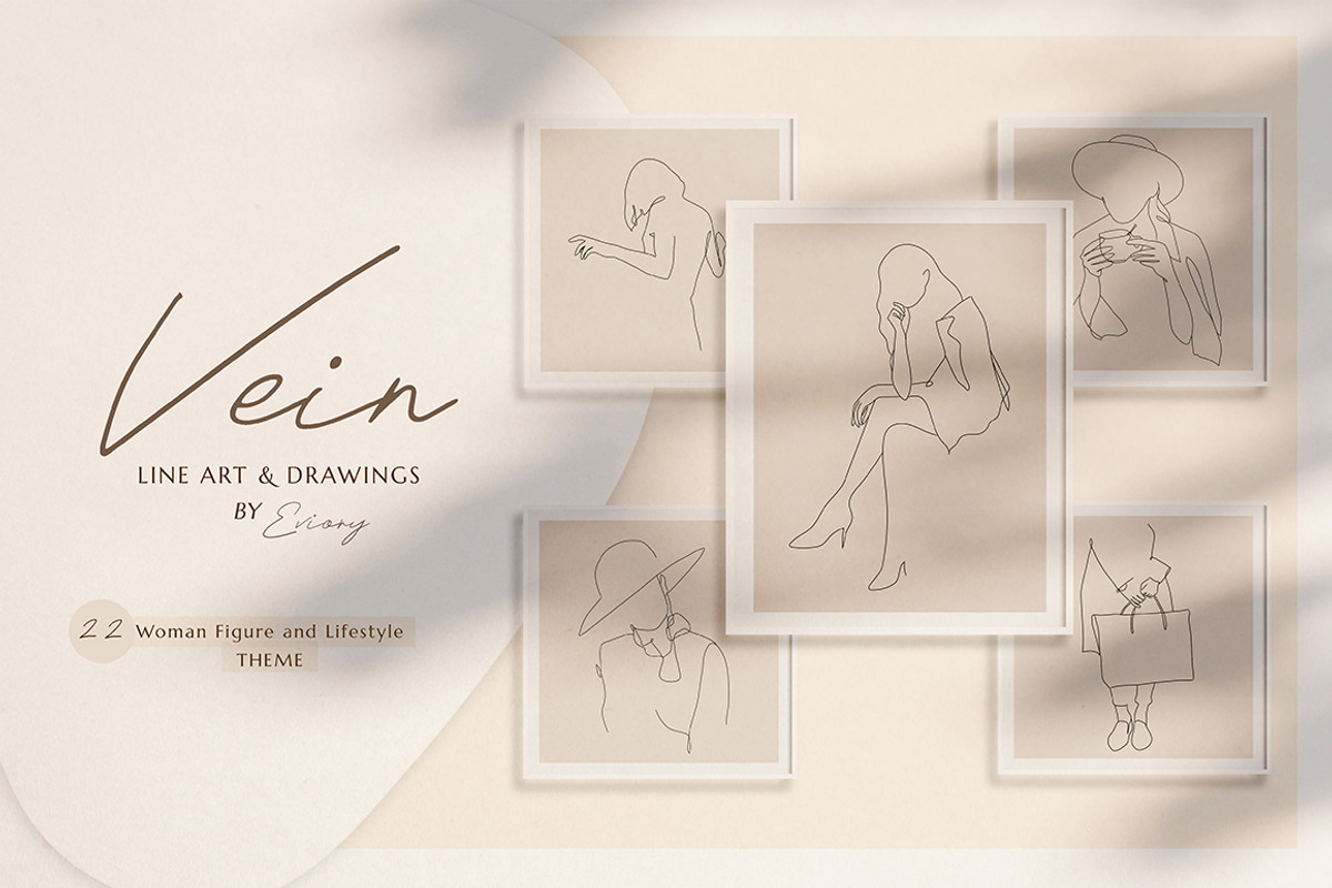 BUNDLE Line Art and illustrations, a Decorative Illustration by Eviory (Photo 15 of 28)