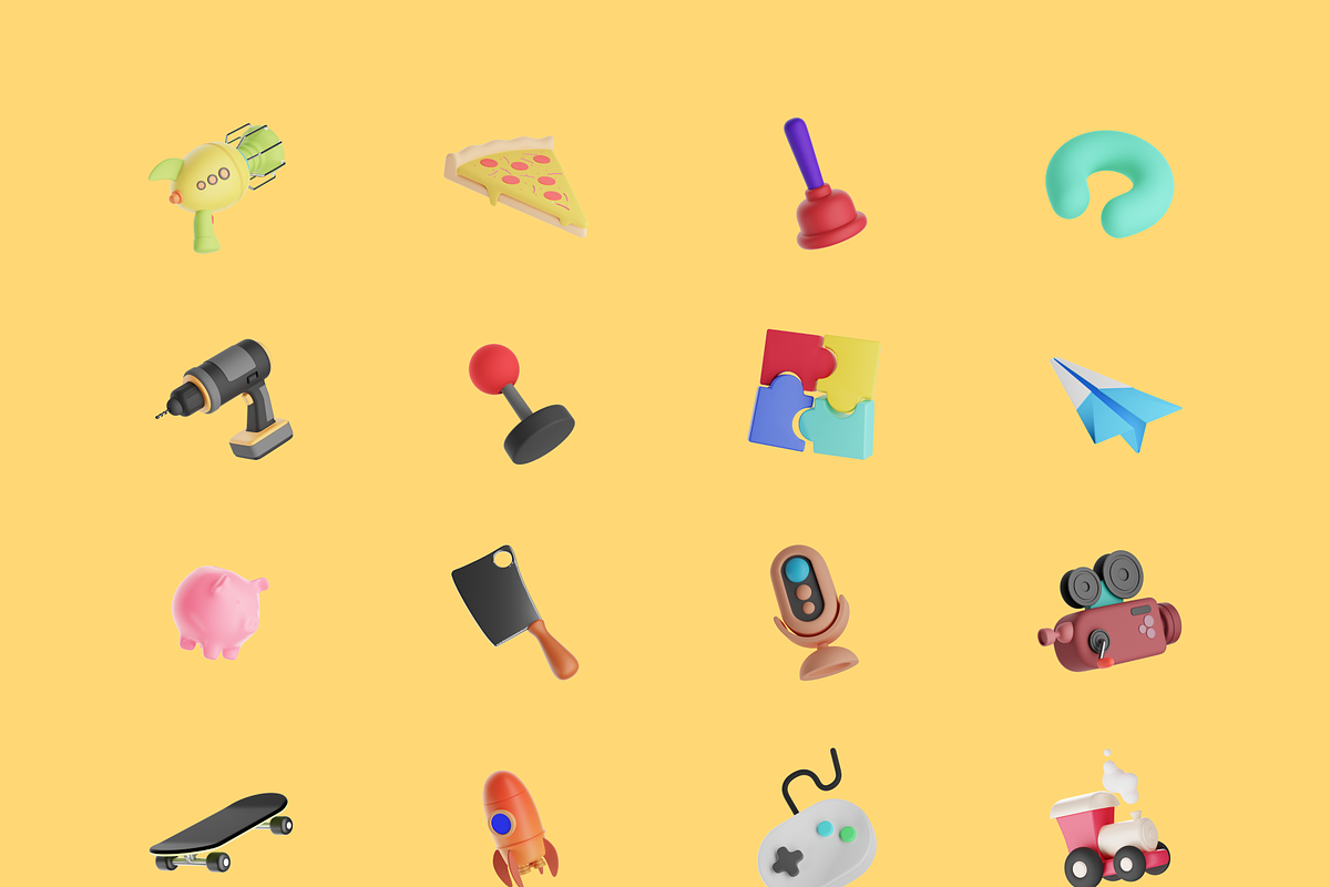 Slicky 3D Illustrations