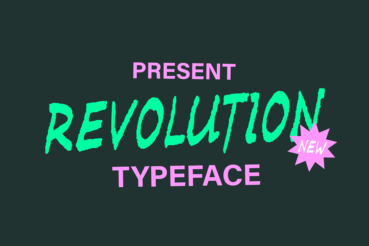 Brush font Revolution., a Handwritten Font by Mark Skitsky (Photo 1 of 7)