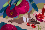 Women&Fruits illustration Collection, a Person Illustration by UnaAnya (Thumbnail 3 of 8)