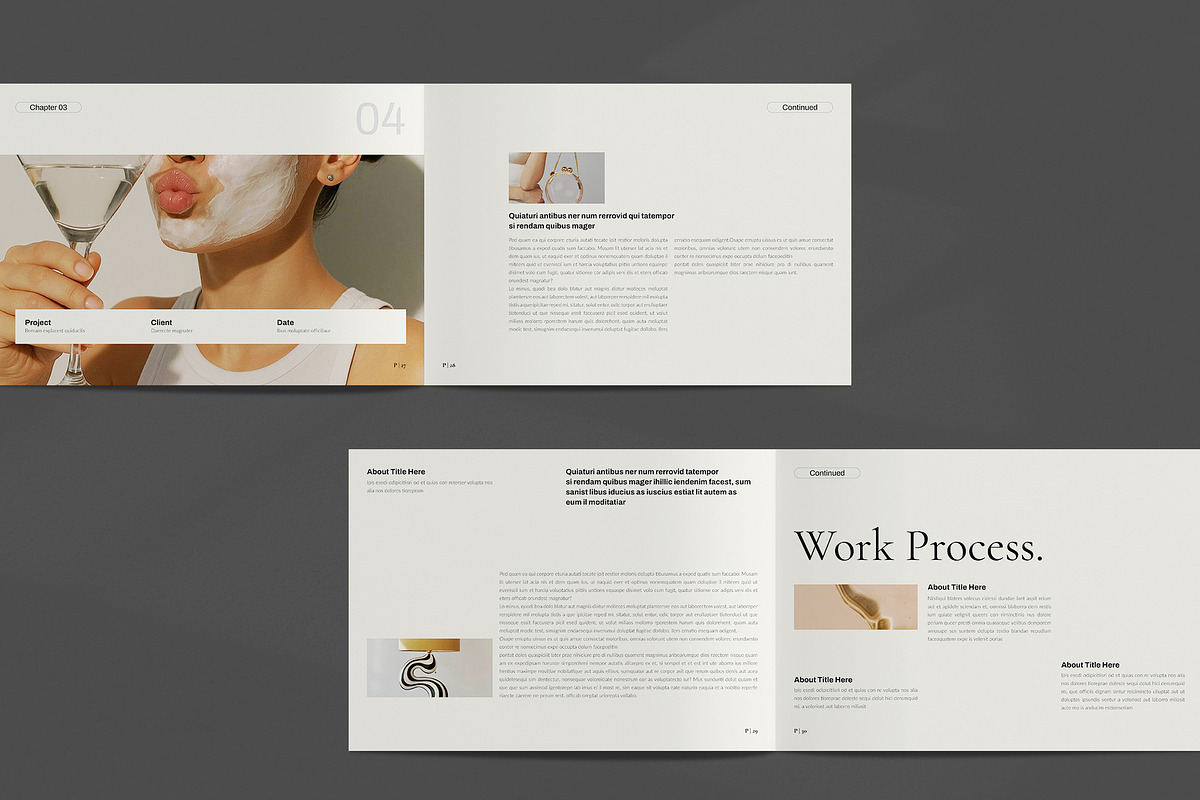 Book Title Layout Landscape Template, a Brochure Template by NorthPeak (Photo 11 of 15)