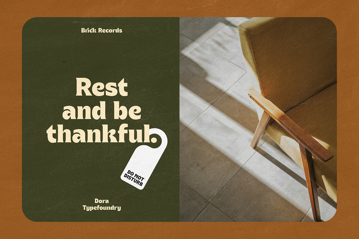 Brick Records - Retro Serif, a Serif Font by Dora Typefoundry (Photo 10 of 14)