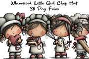 Whimsical Little Girl Chef Hat PNG, an Illustration by CraftArtStudio (Thumbnail 1 of 6)