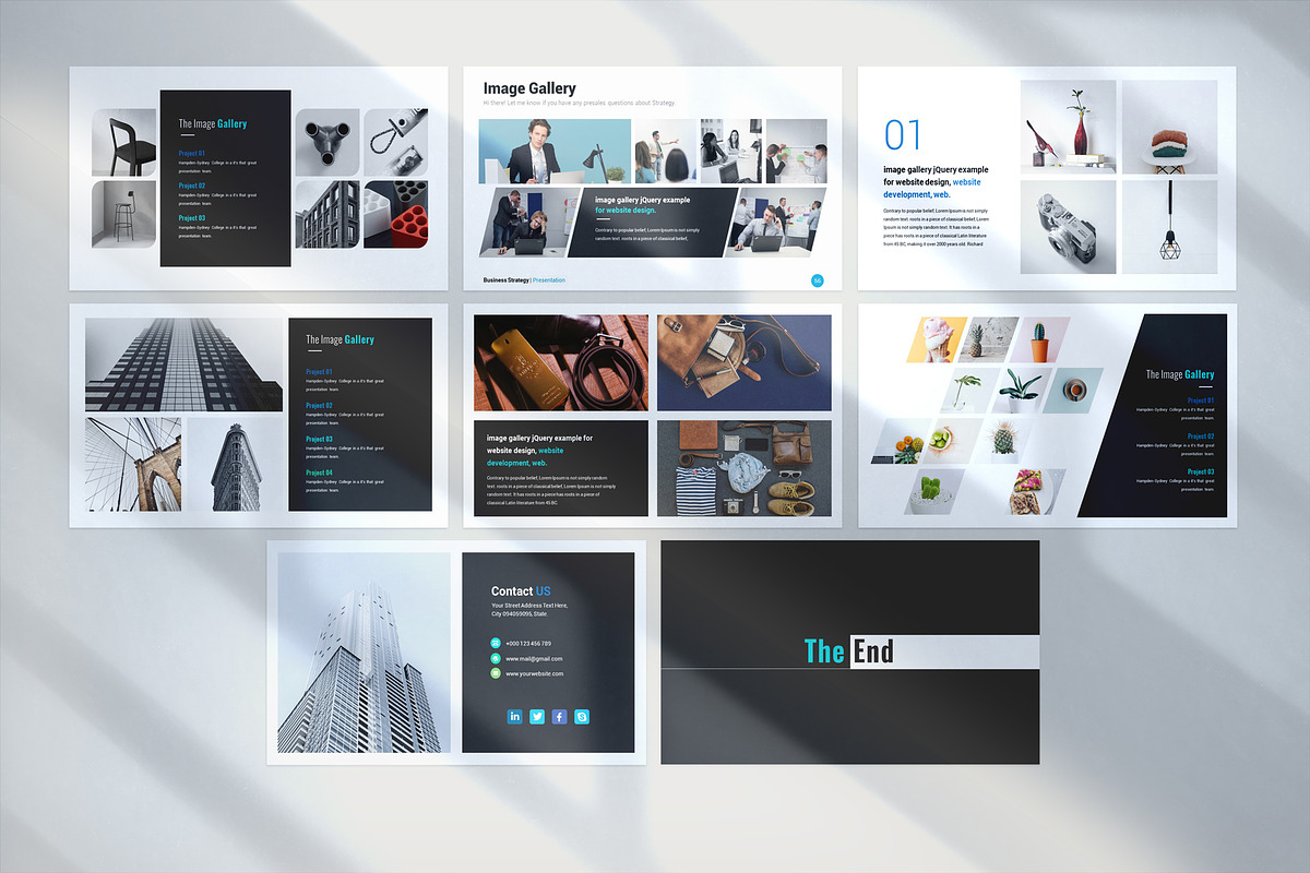 Business Strategy Google Slides, a Presentation Template by White Graphic (Photo 9 of 9)