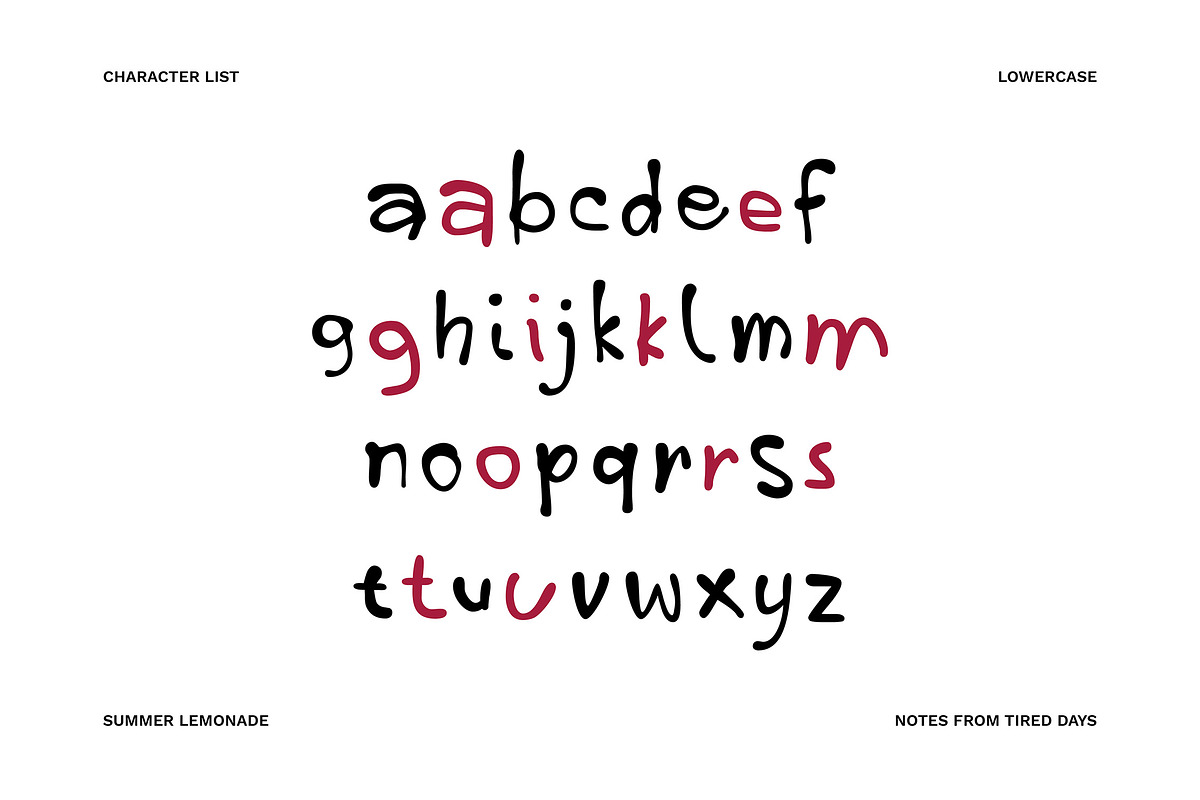 Summer Lemonade - Handwritten Charm, a Handwritten Font by Versetype (Photo 3 of 18)