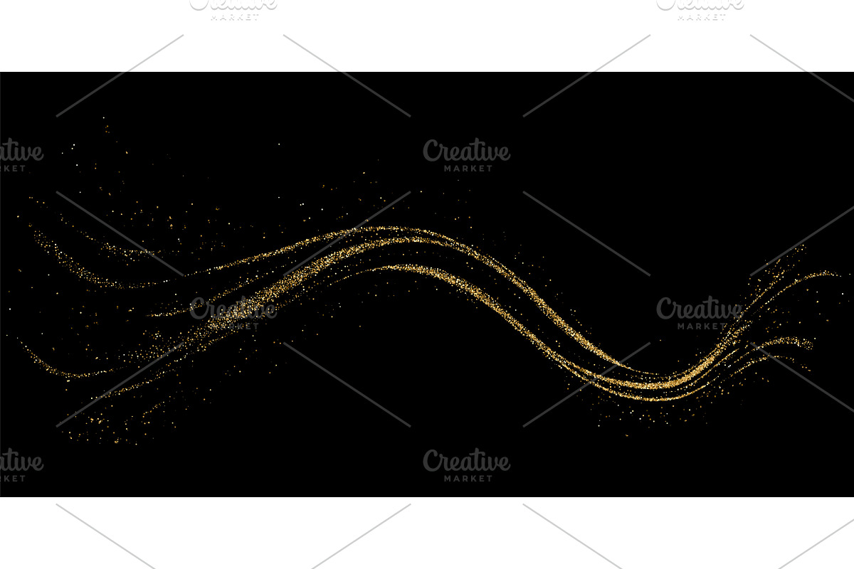 Abstract shiny gold glitter design, a Texture Illustration by Marinstri