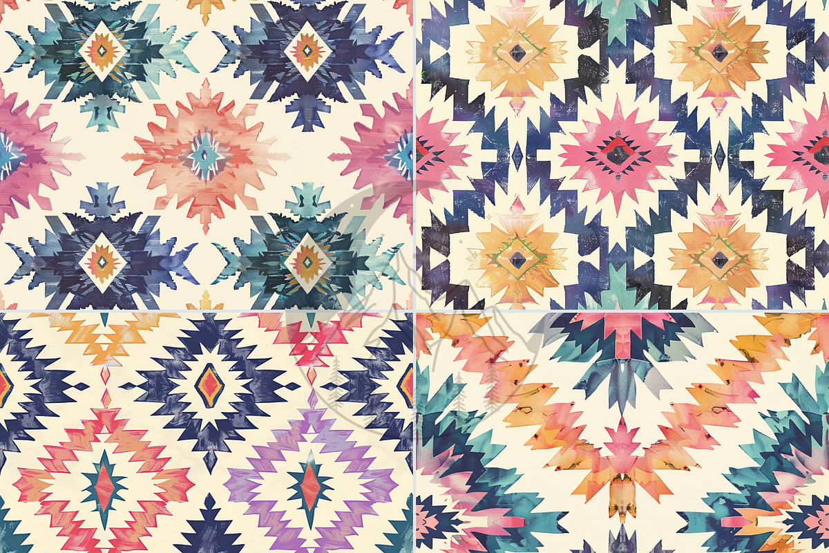 Southwestern Pattern digital paper