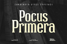 Pocus Primera | Condensed Style Font
