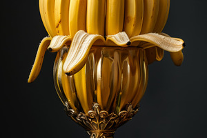 Banana trophy. Winner's cup, a Food & Drink Photo by Handmadefont