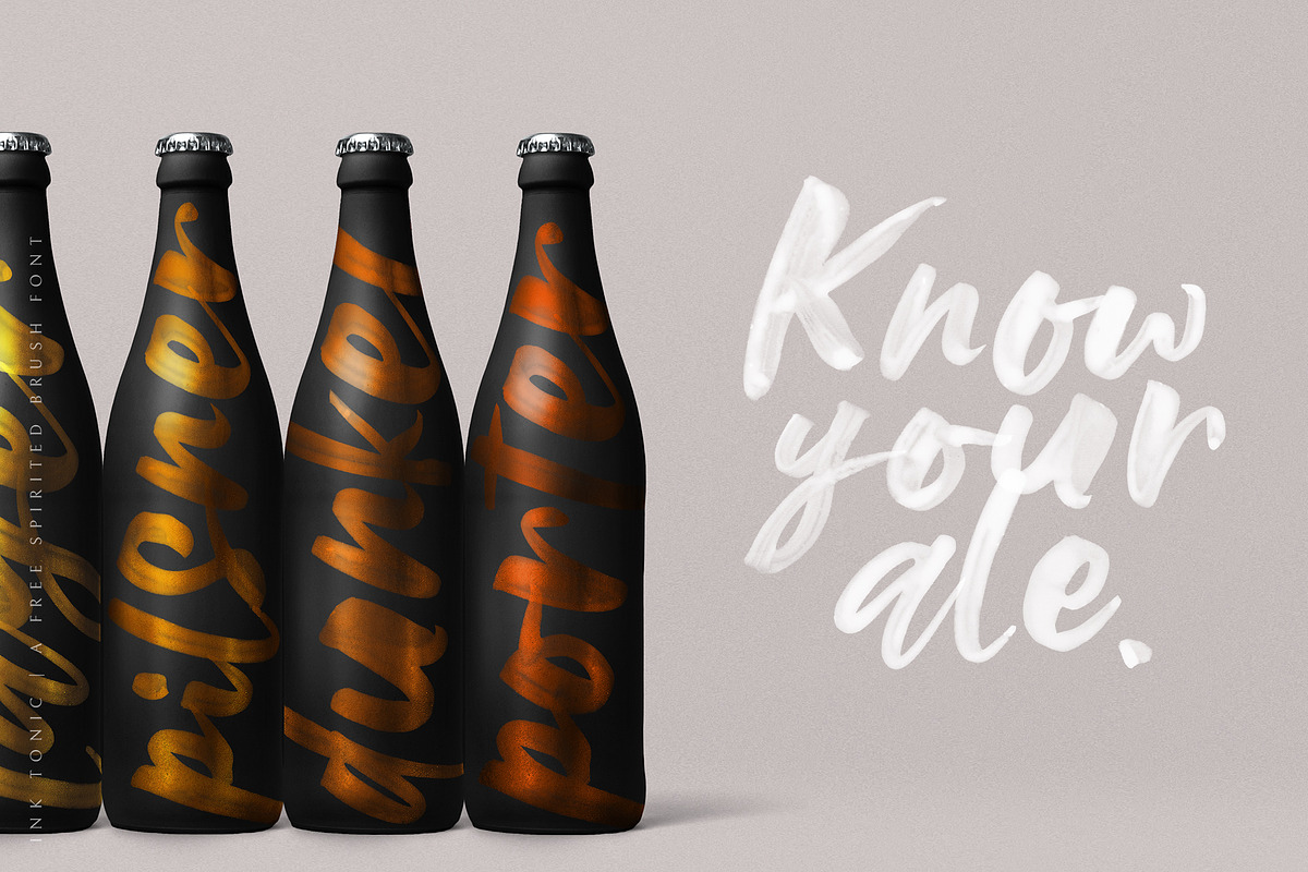 Ink Tonic | A SVG Brush Font, a Script Font by Ayca Atalay (Photo 6 of 21)