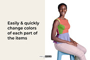 Sleeveless Top & Jeans Mockup, a Books & Magazine Mockup by Pret-a-Mockup (Thumbnail 3 of 7)