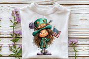 Funny 4th of July Woman Clipart, an Illustration by OK Design (Thumbnail 6 of 6)