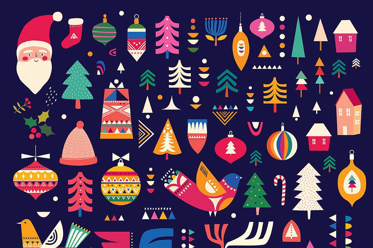 BEST CHRISTMAS BUNDLE 16 PRODUCTS, an Animal Illustration by MoleskoStudio (Photo 19 of 56)