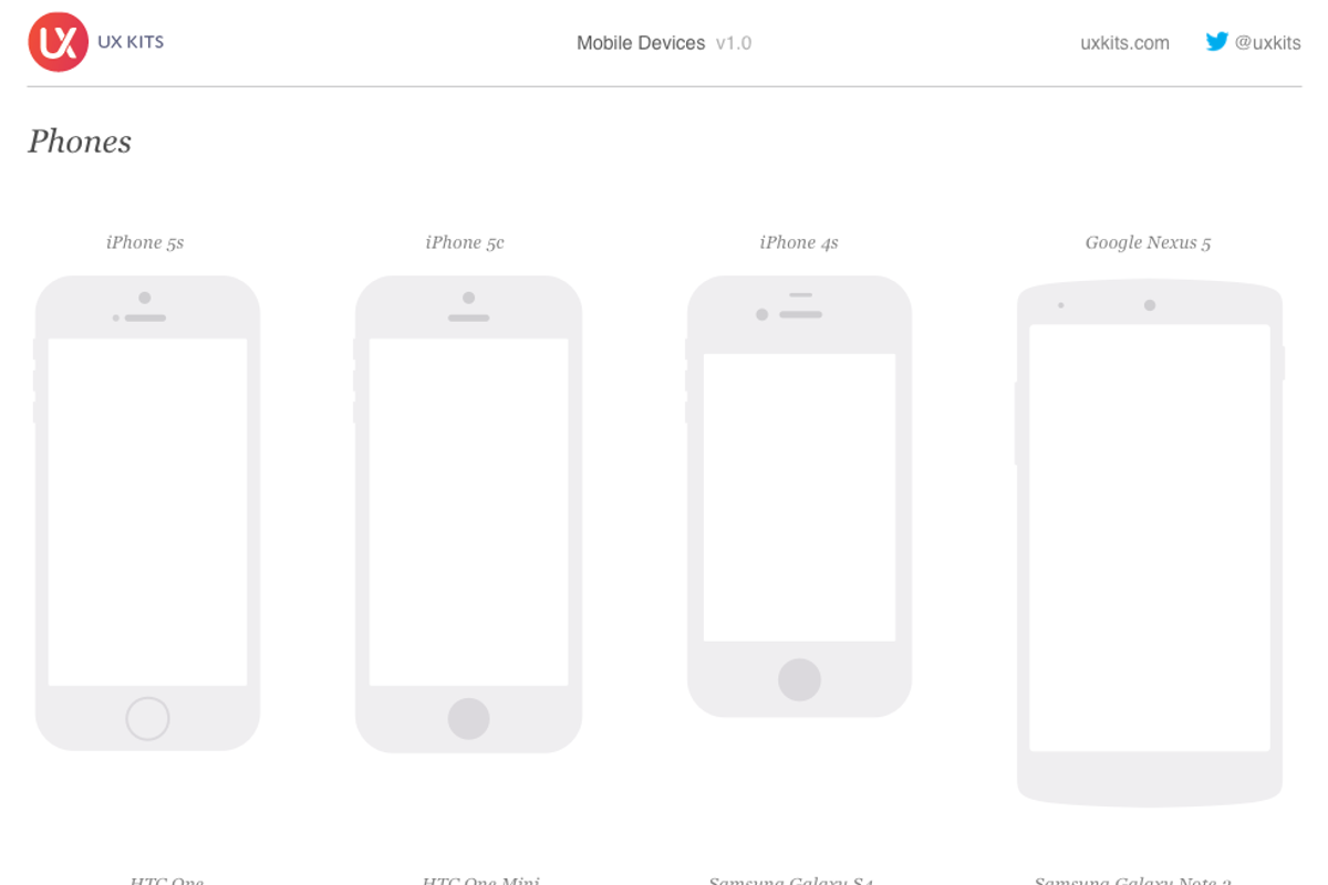 Mobile Devices, an iPhone Mockup by UX Kits (Photo 2 of 4)