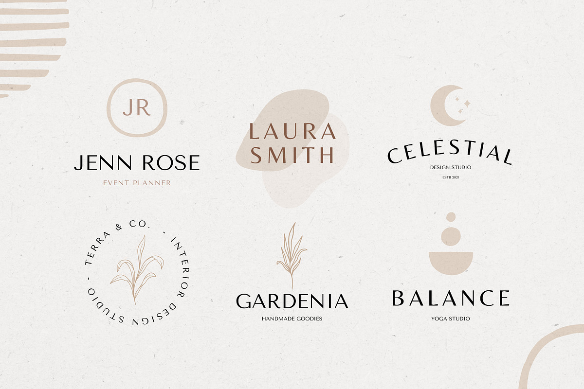 CANVA Modern logo templates pack, a Branding & Logo Template by Davide Bassu (Photo 7 of 14)