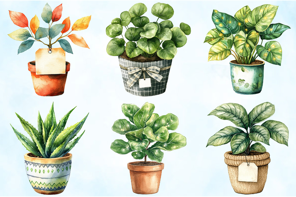 Positive Autumn Houseplant PNG, an Illustration by Craft Nest (Photo 4 of 6)