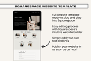 Squarespace - Noir Luxe, a Websites & App Template by Freedom Business Shop (Thumbnail 3 of 10)
