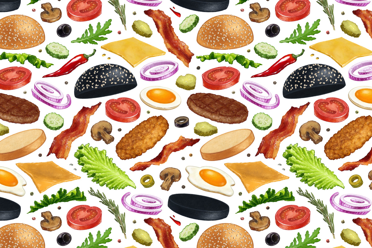 Burger Creator, a Decorative Illustration by Margo Miller (Photo 9 of 31)