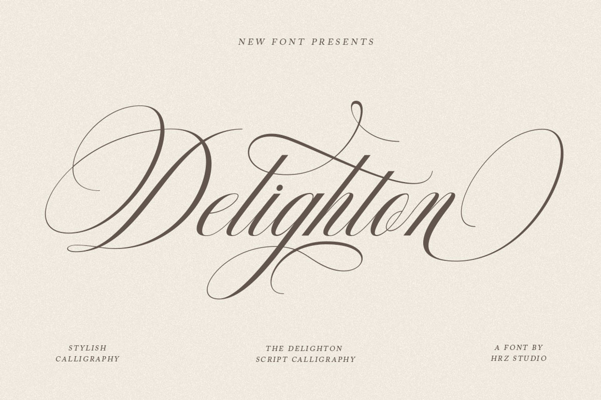 Delighton Script, a Script Font by Has_rizal (Photo 1 of 15)