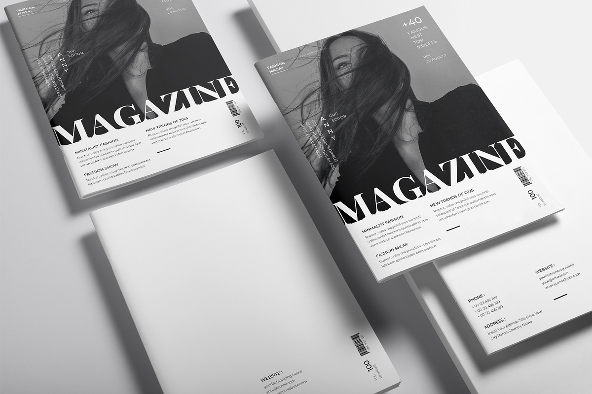 Magazine Template, a Magazine Template by DesignCrest (Photo 11 of 14)