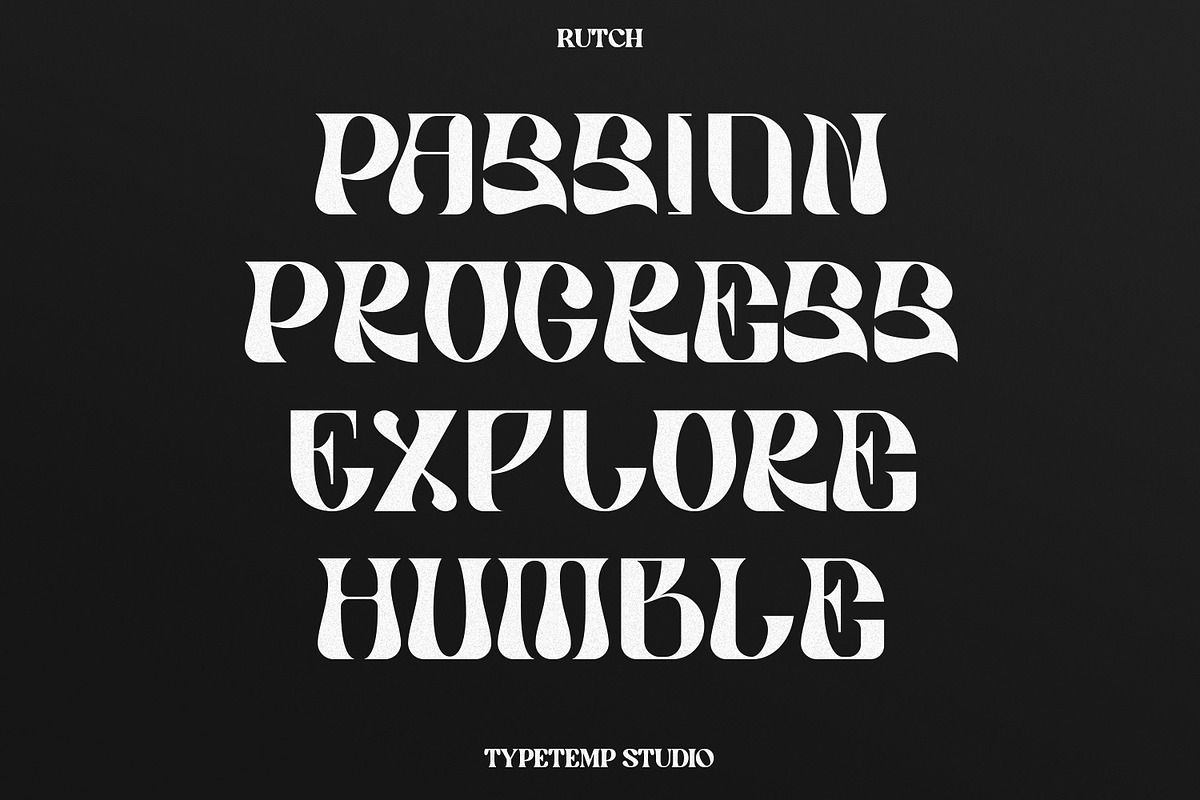 Rutch Display Font, a Serif Font by Typetemp Studio (Photo 4 of 17)