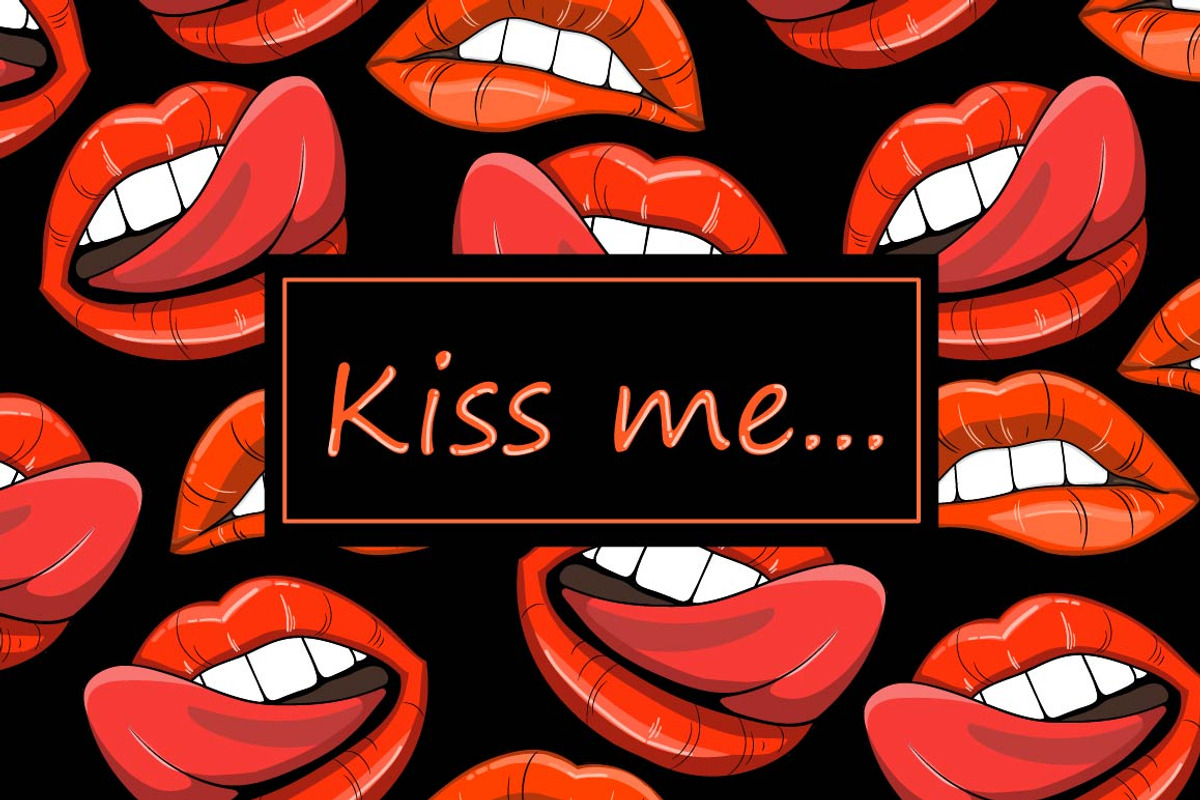 Vector set with sexy lips, a Graphic by lycka (Photo 1 of 5)