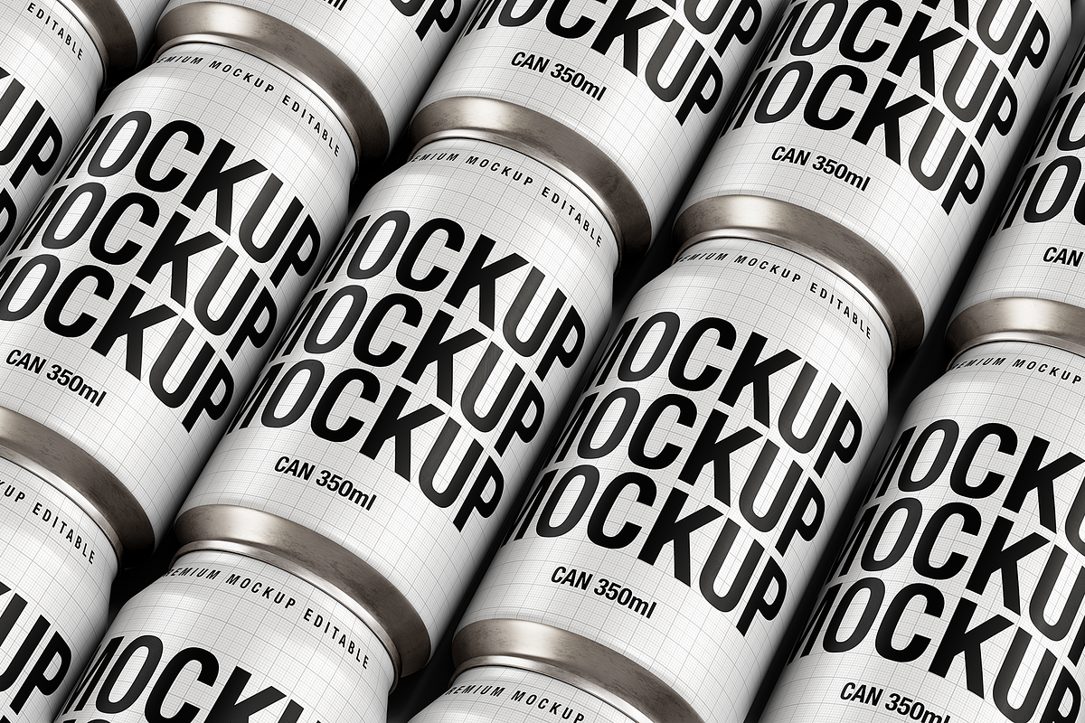 Cans Mockup - Flat Lay, a Packaging Mockup by TD Mockup (Photo 2 of 3)