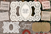Harvest Lace: PNG Frames & Doilies, an Object Graphic by Purple (Thumbnail 5 of 9)