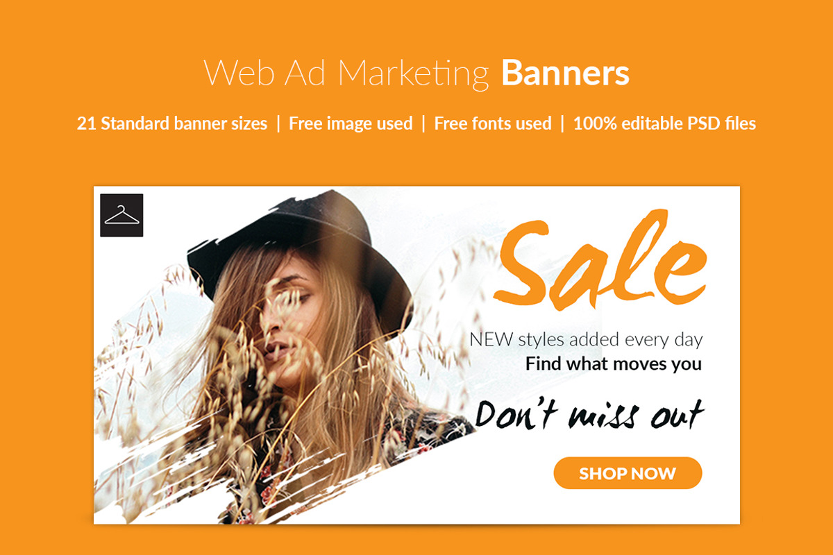 Fashion Web Ad Marketing Banner set, a Templates & Theme by RWstudio (Photo 1 of 3)