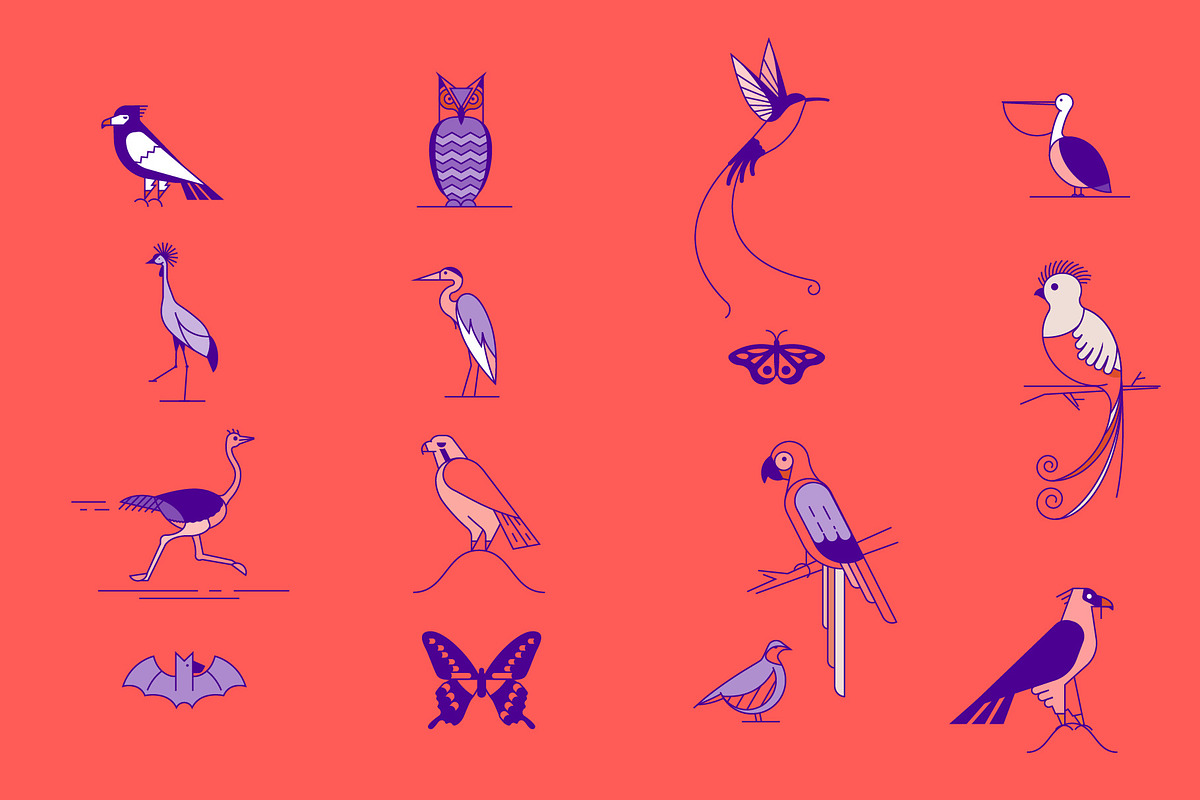 Minimal Animal Icons, a Branding & Logo Template by Kursat Unsal (Photo 9 of 16)