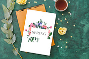 SALE! Florena watercolor floral, a Decorative Illustration by Julia Bogdan (Thumbnail 4 of 10)